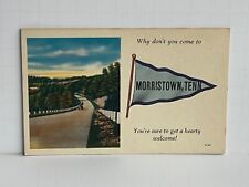 Greetings Morristown Tennessee TN Pennant Postcard A30 picture