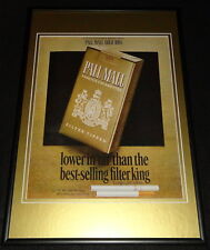 1972 Pall Mall Famous Cigarettes Framed 12x18 ORIGINAL Advertisement B picture
