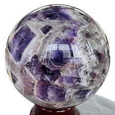 Top Natural Dream Amethyst Sphere Polished Quartz Crystal Ball Healing 2217G picture