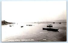 RPPC JONESBORO ME Maine ~ FISHING BOATS Scene c1950s Postcard picture