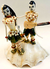 Vintage Seashell Figurine Sculpture Tiki Handmade Polynesian Traditional picture