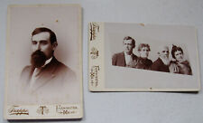 2 CABINET PHOTOS ONE OF THE HARLAN FAMILY BY F. TRAPPE FROM FARMINGTON MISSOURI picture