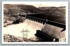 RPPC Postcard Aerial Powerhouse Electric Grand Coulee Dam Washington c1940s UNP picture