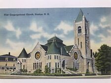 1940 First Congregational Church Nashua New Hempshire Postcard picture
