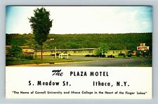 Ithaca NY-New York, The Plaza Motel, Vintage Postcard picture
