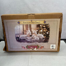 1999 Grandeur Noel Porcelain Deer Christmas Reindeer Figurine Collector Edition picture