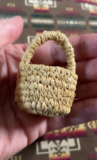 Miniature Klickitat/Yakama Raffia Basket, 2