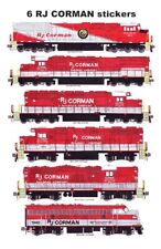 RJ Corman Locomotives 6 individual Stickers Andy Fletcher picture