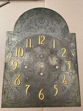 Antique Herschede 5 Tube Hall Clock Dial Part  Signed Kuehl picture