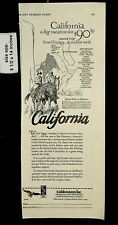 1927 Californians Inc Vacation Vintage Print Ad 18754 picture