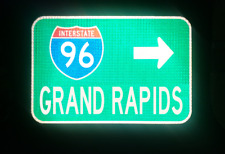 GRAND RAPIDS Interstate 96 route road sign - Michigan, Detroit, Lansing picture