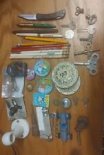 Vintage Junk Drawer Lot, Collectables, Odds & Ends Estate Stuff, Used Cool Stuff picture