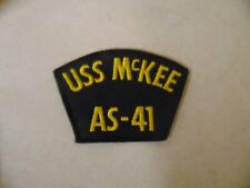 MILITARY HAT PATCH UNITED STATES NAVY USS McKEE AS-41 picture