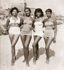 Set of 6 all Different African American Female Models 1940s & 50s  8 x1 0 Photo picture