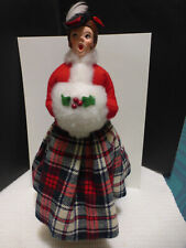 SIMPICH LADY WITH MUFF CHRISTMAS CAROLER CHARACTER DOLL NICE picture