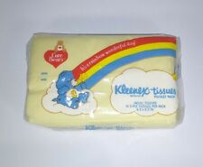 Care Bears Kleenex Tissues 1985 Vintage Pocket Pack Yellow picture