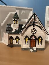 Department 56 snow village “church of the open door”  no cord picture
