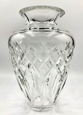 ELEGANT WATERFORD CRYSTAL 8in FLOWER VASE, SEAHORSE MARK, EXCELLENT CONDITION picture