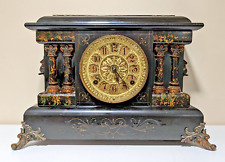 Antique Seth Thomas Adamantine Mantle Clock 1800's (Works) picture
