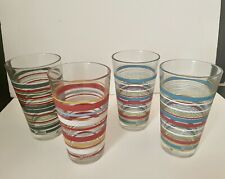 Fiesta Fiestaware Set Of 4 16 Oz Tumblers 3 Libby  1 Numbered  picture