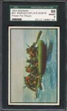 1954 BOWMAN POWER FOR PEACE #30 MARINES INFLATE BOATS FAST SGC 8 *DS13905 picture