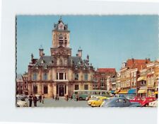 Postcard Markt met Stadhuis Delft Netherlands picture