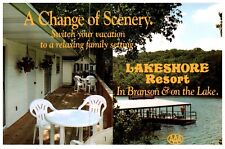 Lakeshore Resort Relaxing Family Setting Lakeshore Drive Branson MO Adv Postcard picture