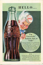 Coca Cola 1942 Hello..I'm The Coca Cola Sprite Original Vintage Advertisement picture