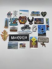 Mixed Lot of 22 Vintage Souvenir Travel Refrigerator Magnets Mostly US picture