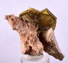 Golden BARITE CRYSTALS Translucent Mineral Specimen PERU OLD STOCK GOLD HEALING picture