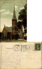 Congregational Church Natick Massachusetts DB 1911 flag cancel picture