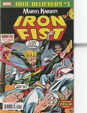 TRUE BELIEVERS MARVEL KNIGHTS IRON FIST #1 (2018) REPRINTS MARVEL PREMIERE #15 picture