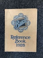 VTG 1928 BUICK MOTOR CAR REFERENCE BOOK picture