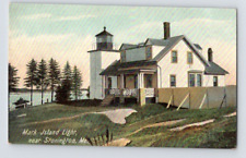 1910. MARK ISLAND LIGHTHOUSE. NEAR STONINGTON, MAINE. POSTCARD. FF17 picture