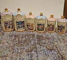 Rare Vintage 1995 Lenox Walt Disney Kitchen Canister Jars In Complete 6 picture