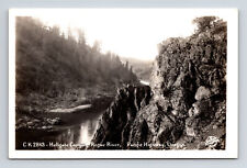 RPPC Scenic Hellgate Canyon Rogue River PCH Pacific Coast Highway OR Postcard picture