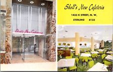 Postcard Sholl's New Cafeteria 1433 K Street NW Sterling Washington D.C. picture