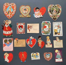 EARLY DIE CUT SCHOOL ROOM VALENTINES ~ (17 CARDS) ~ c. - 1920’s picture