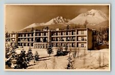 Dr. Guhr Sanatorium Westheim Tatranski Polianka Snowy Vtg Sepia RPPC M. Szabo  picture