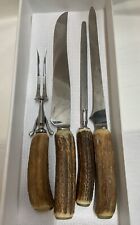Cutlass Leppington Sheffield England 4 PC Vintage Carving Knife Cutlery Set picture