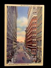 c1941 East Sixth St, Hollenden Hotel, Cleveland, Ohio Vintage Linen Postcard picture