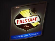 Scarce 1960s Vtg Falstaff St Louis Beer Bar Lighted Sign Mid Century Modern Mod picture