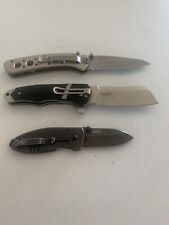 Lot Of 3 CRKT Pocket Knives Squid,Ripsnort, Denali picture
