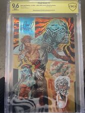 Final Boss #1 Metal NYCC SMZ Exclusive Virgin 9.6 CBCS Sign/Sketch by A. RIEGEL picture