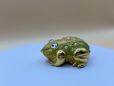 Frog Trinket Box hinged jeweled enamel picture
