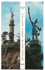 Birmingham Alabama c1960's Greetings From Vulcan Park, The Vulcan Steel Statue picture