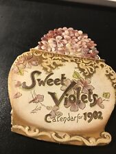 Vintage Calendar 1902 Sweet Violets Raphael Tuck London - Germany Rare A769 picture