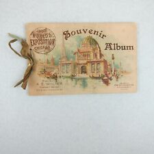 Antique Victorian Trade Card Booklet 1893 Chicago Worlds Fair Columbian Exp RARE picture
