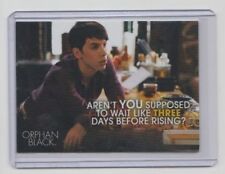 2016 Cryptozoic Orphan Black Season 1 Quotes Insert Trading Card #Q2 picture