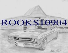 1967 Buick GS MUSCLE CAR ART PRINT picture